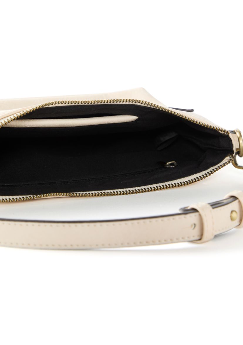 East West Shoulder Bag with Crossbody Strap