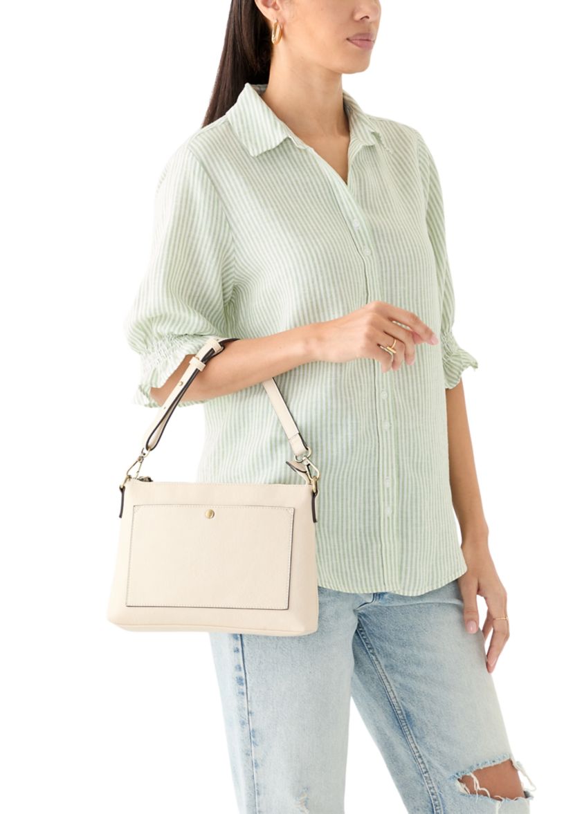 East West Shoulder Bag with Crossbody Strap