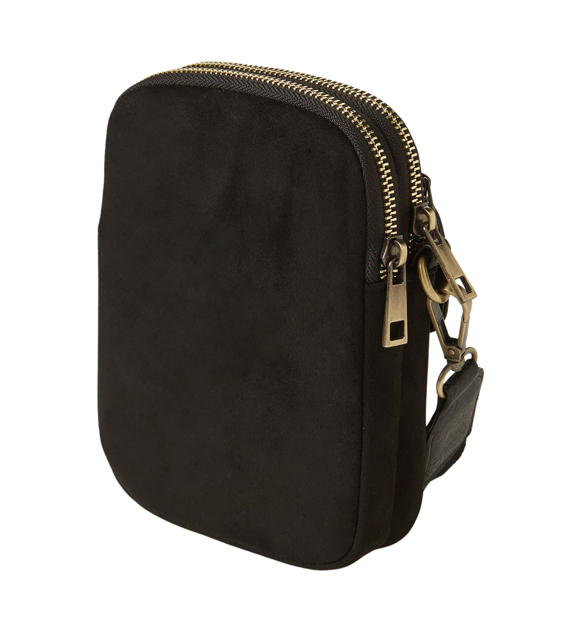 Faux Suede Crossbody