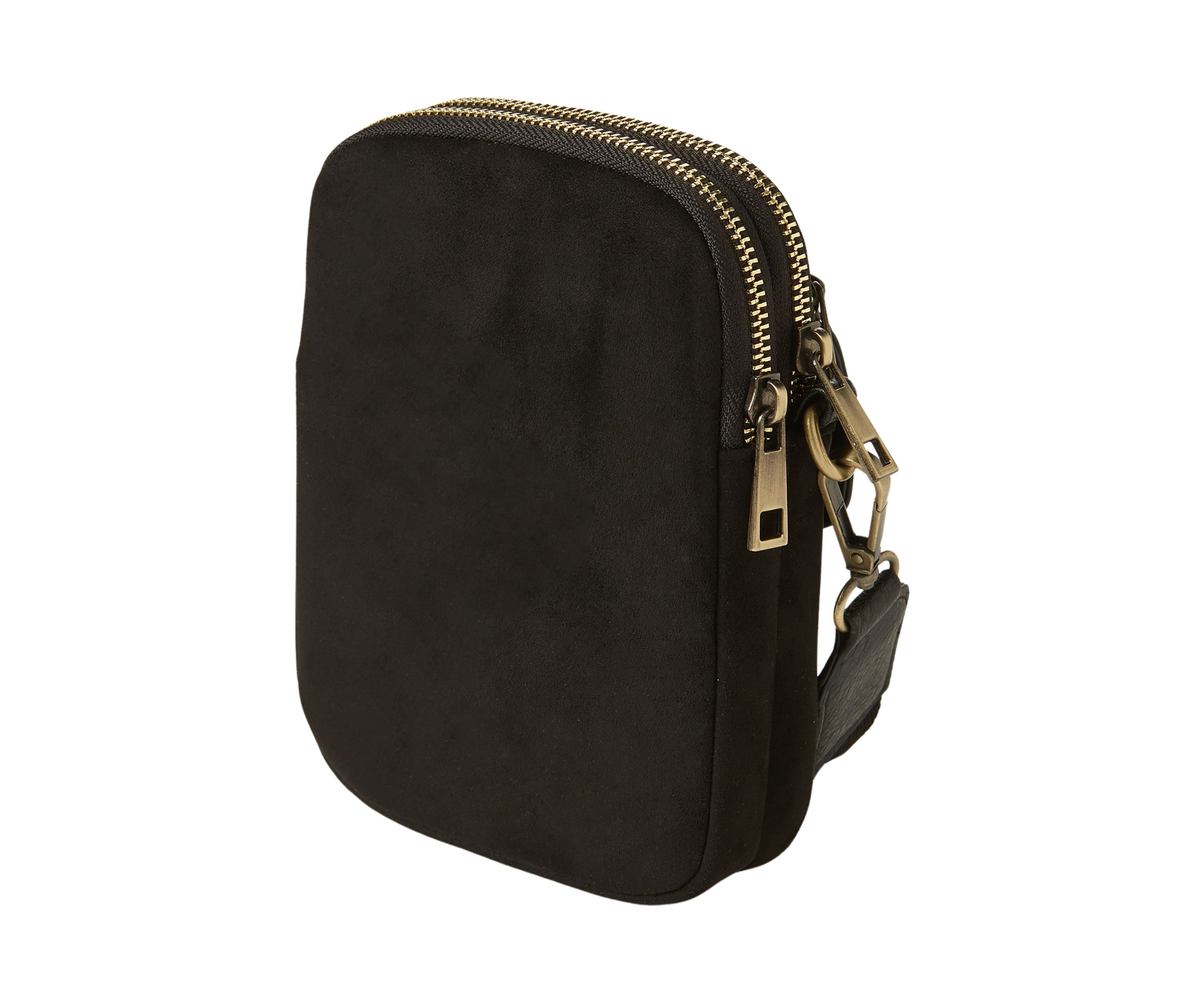 Faux Suede Crossbody