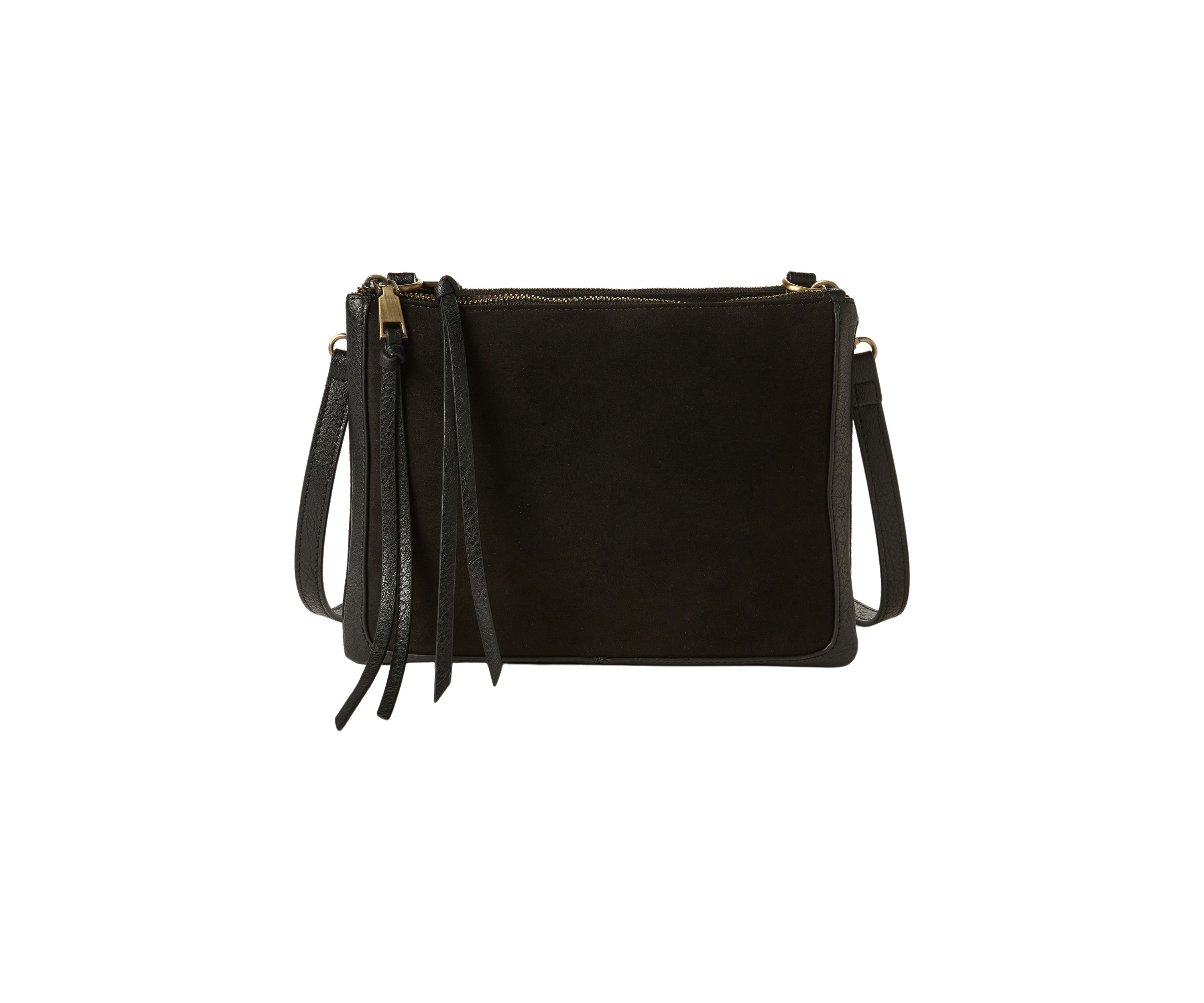 Faux Suede Mix Crossbody