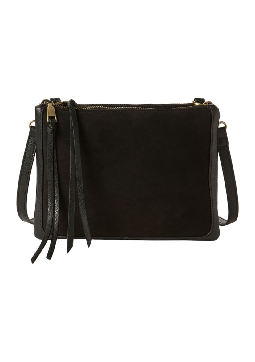 Faux Suede Mix Crossbody