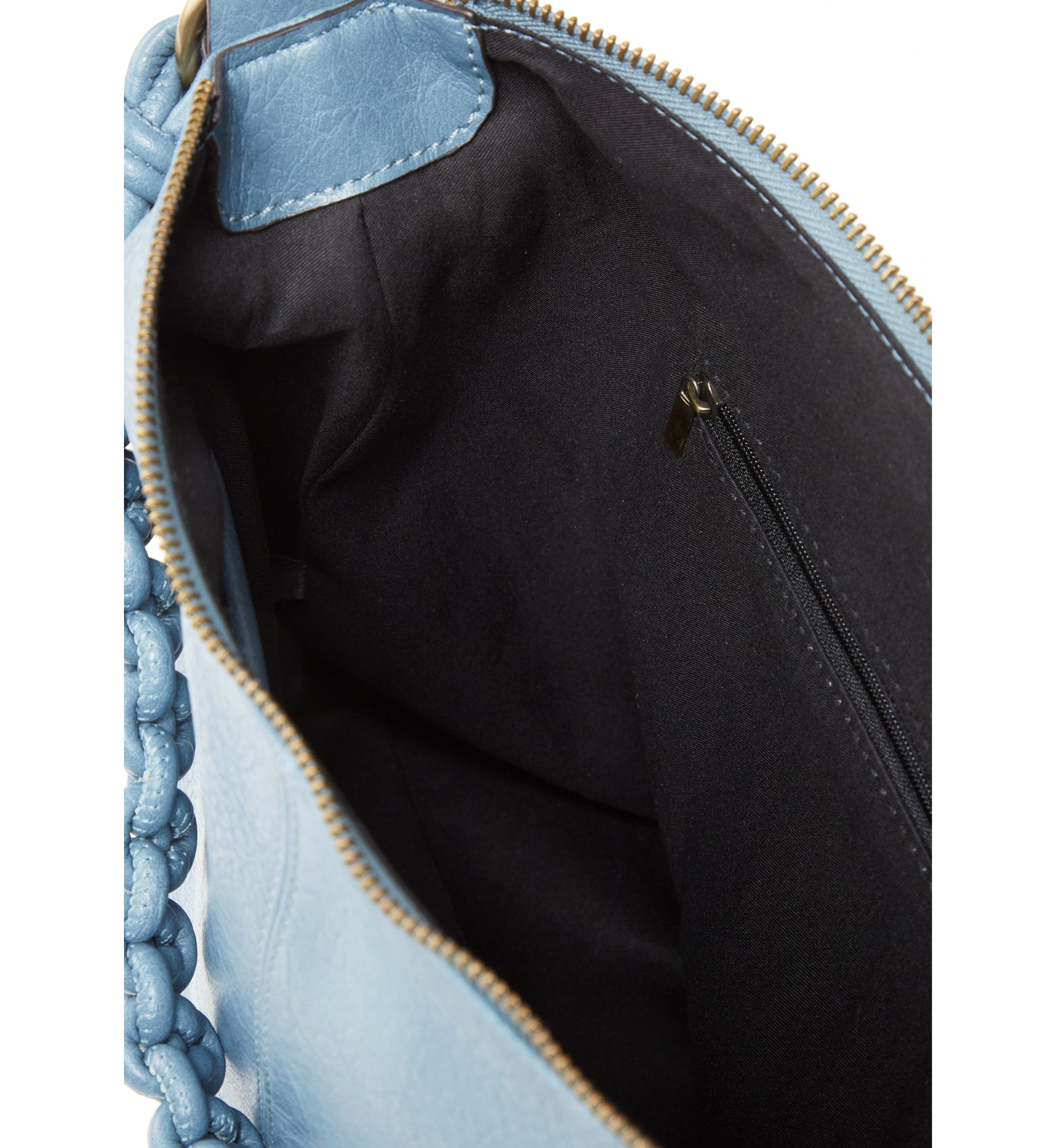 Hobo Bag with Braided Crossbody Strap