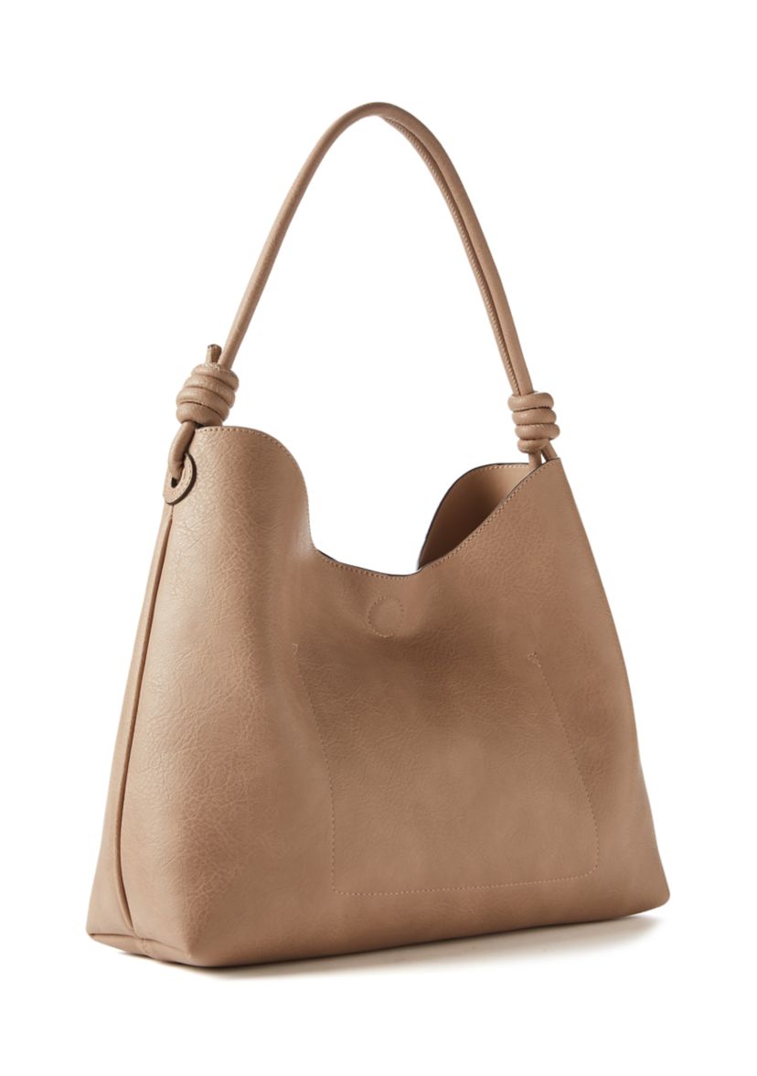 Knotted Strap Hobo Bag