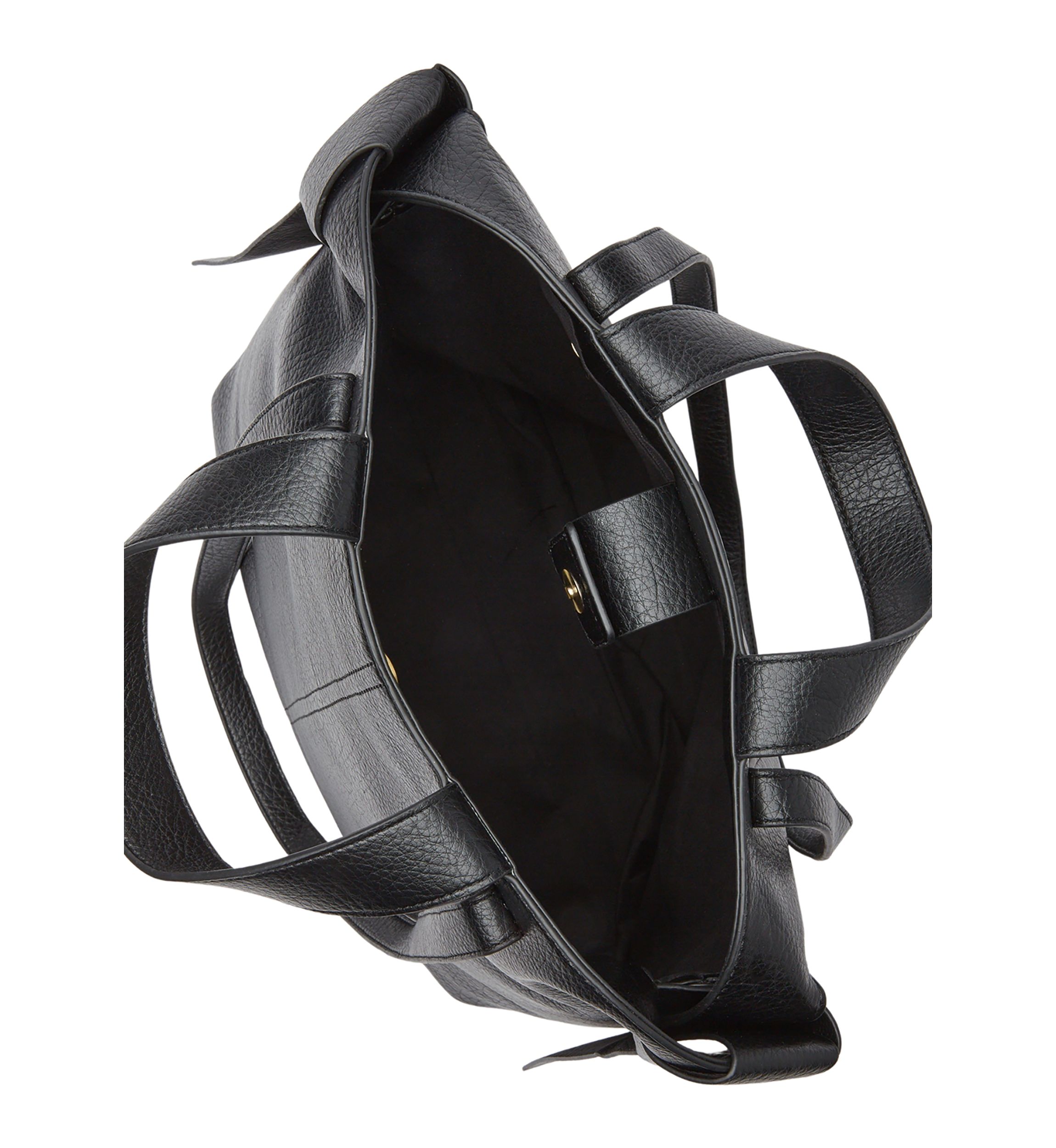 Double Handle Tote with Knot Detail