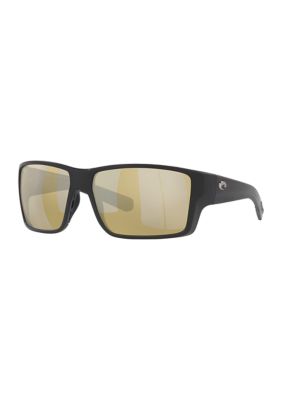 Costa Del Mar Men's 6S9080 Reefton PRO Polarized Sunglasses, Silver, Medium