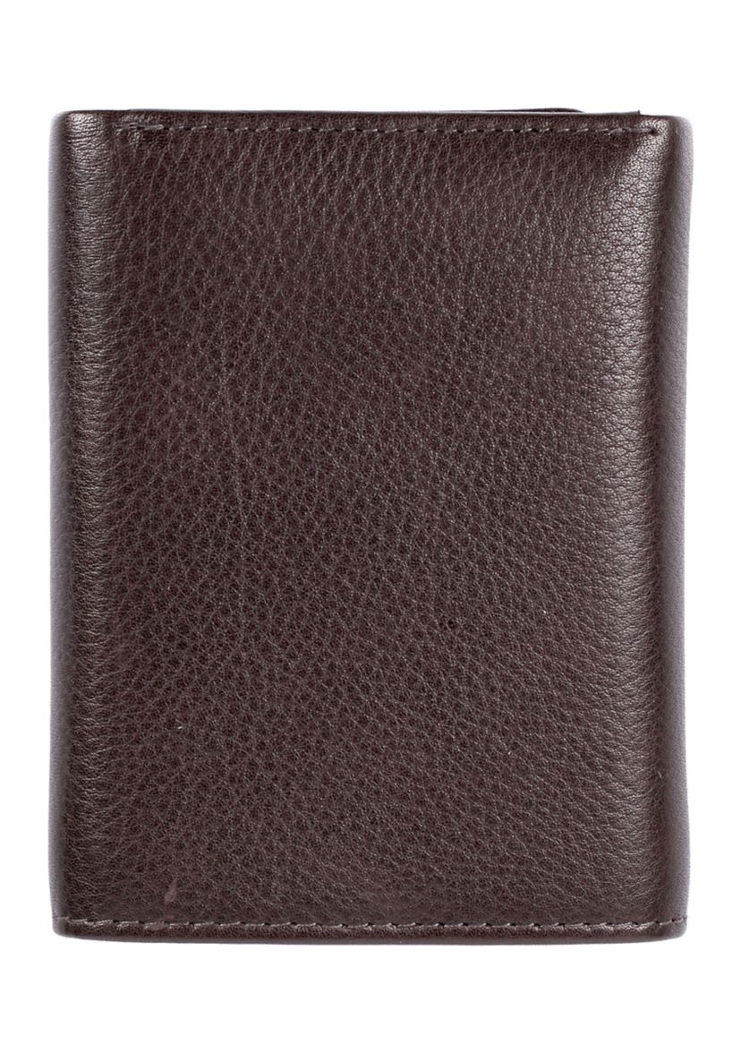 RFID Blocking Tri-fold Leather Wallet