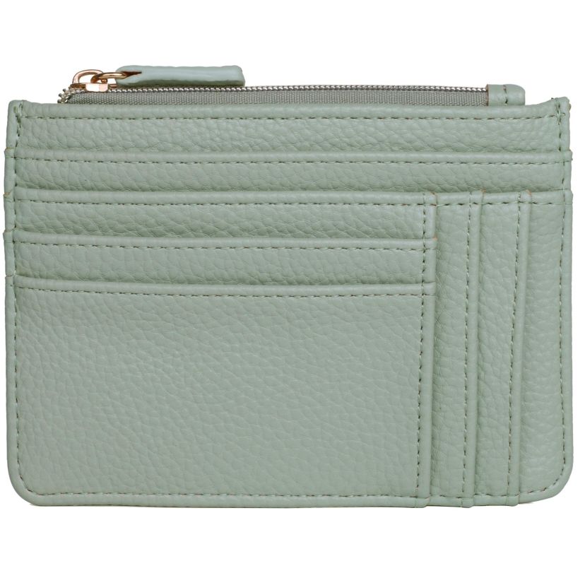 Solid Pebble Vegan Leather Slot Coin Case