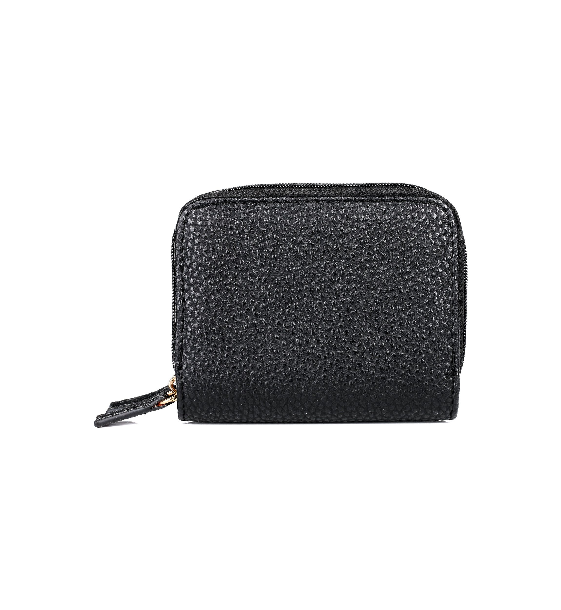 Solid Pebble Vegan Leather Wizard Wallet