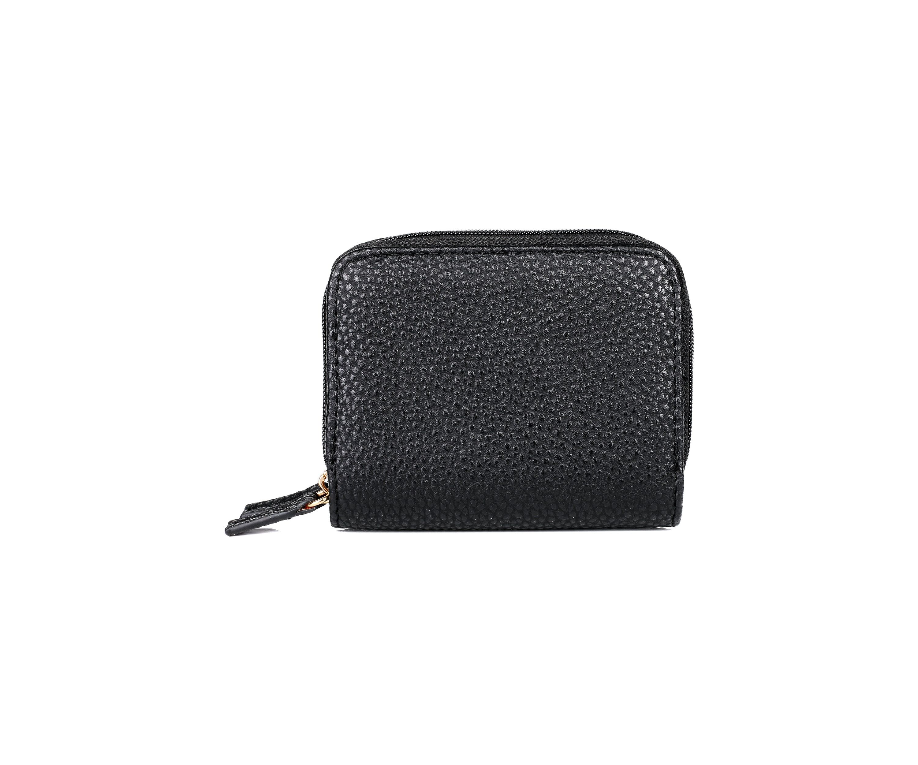 Solid Pebble Vegan Leather Wizard Wallet