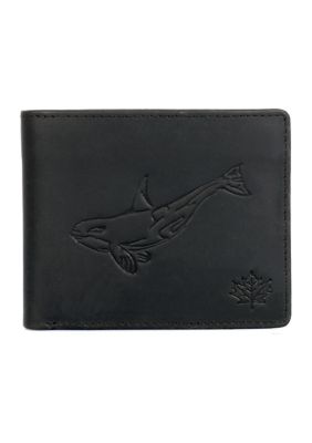 Karla Hanson Wild Animal Men's Leather Wallet, Black