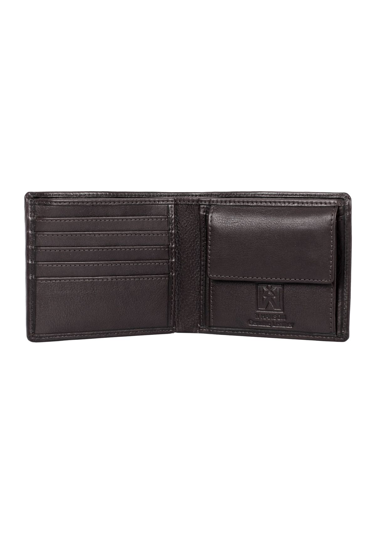 RFID Blocking Leather Wallet with Coin Pocket