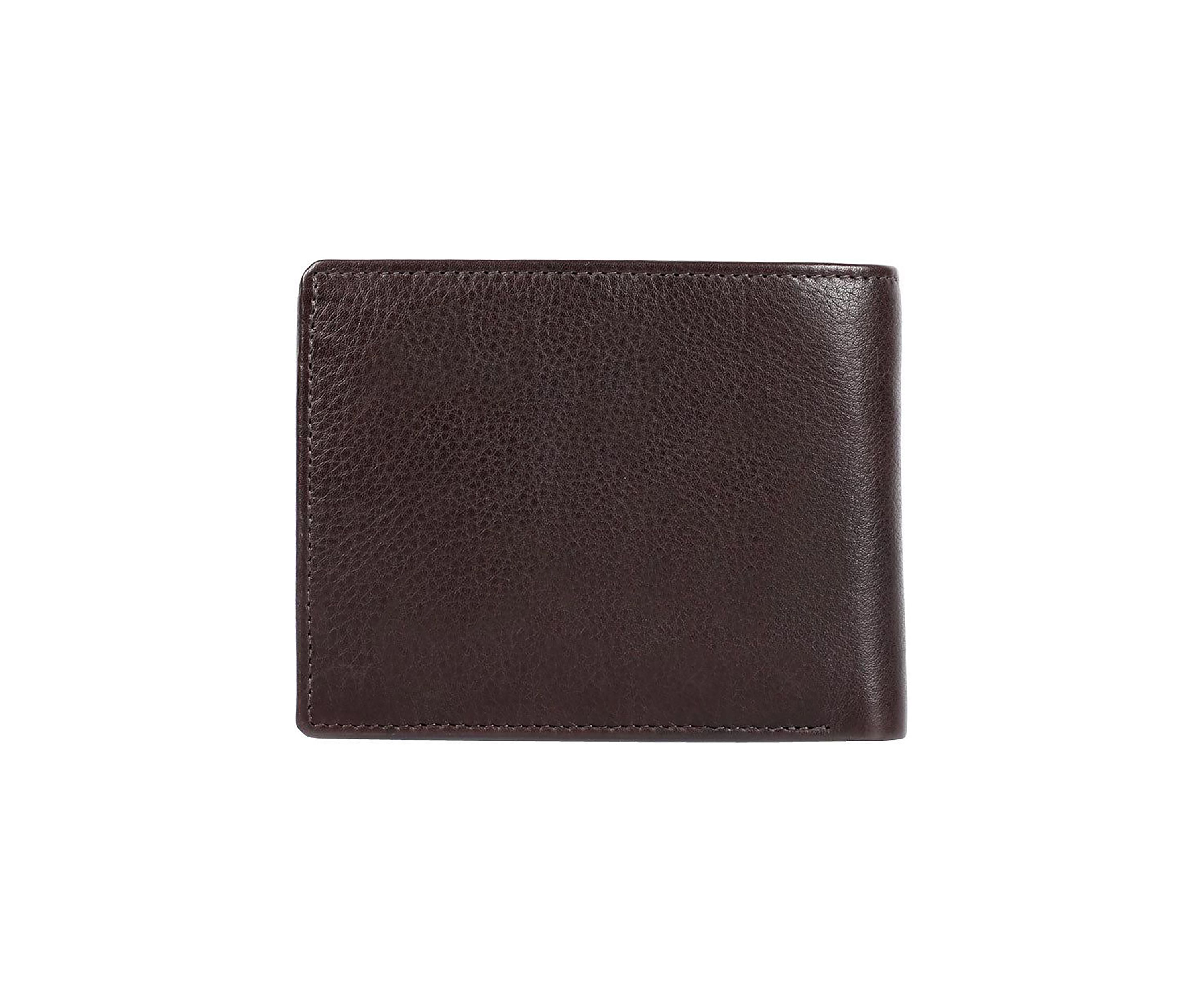 RFID Blocking Leather Wallet with Coin Pocket