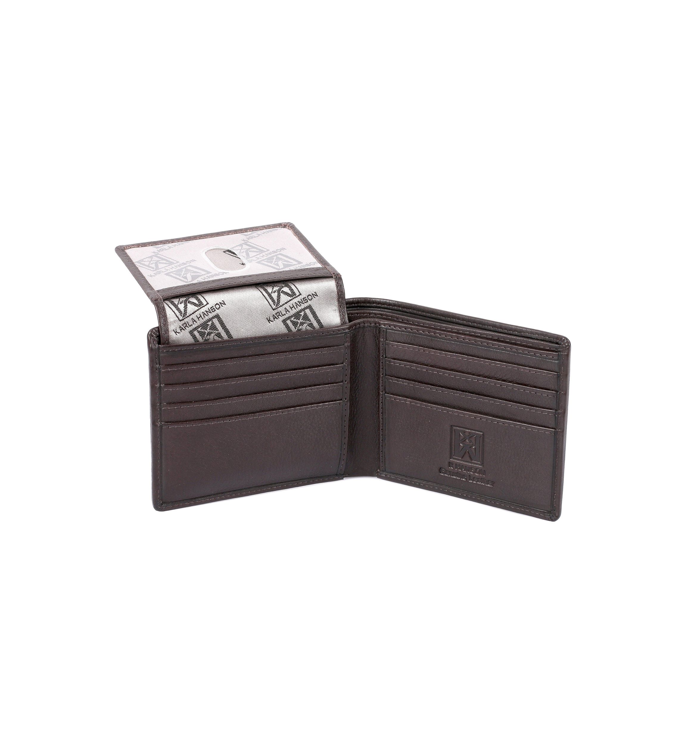RFID Blocking Leather Wallet with Card Insert