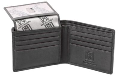 Dakota Leather Magnetic Money Clip Bifold Wallet | Saddle Tan