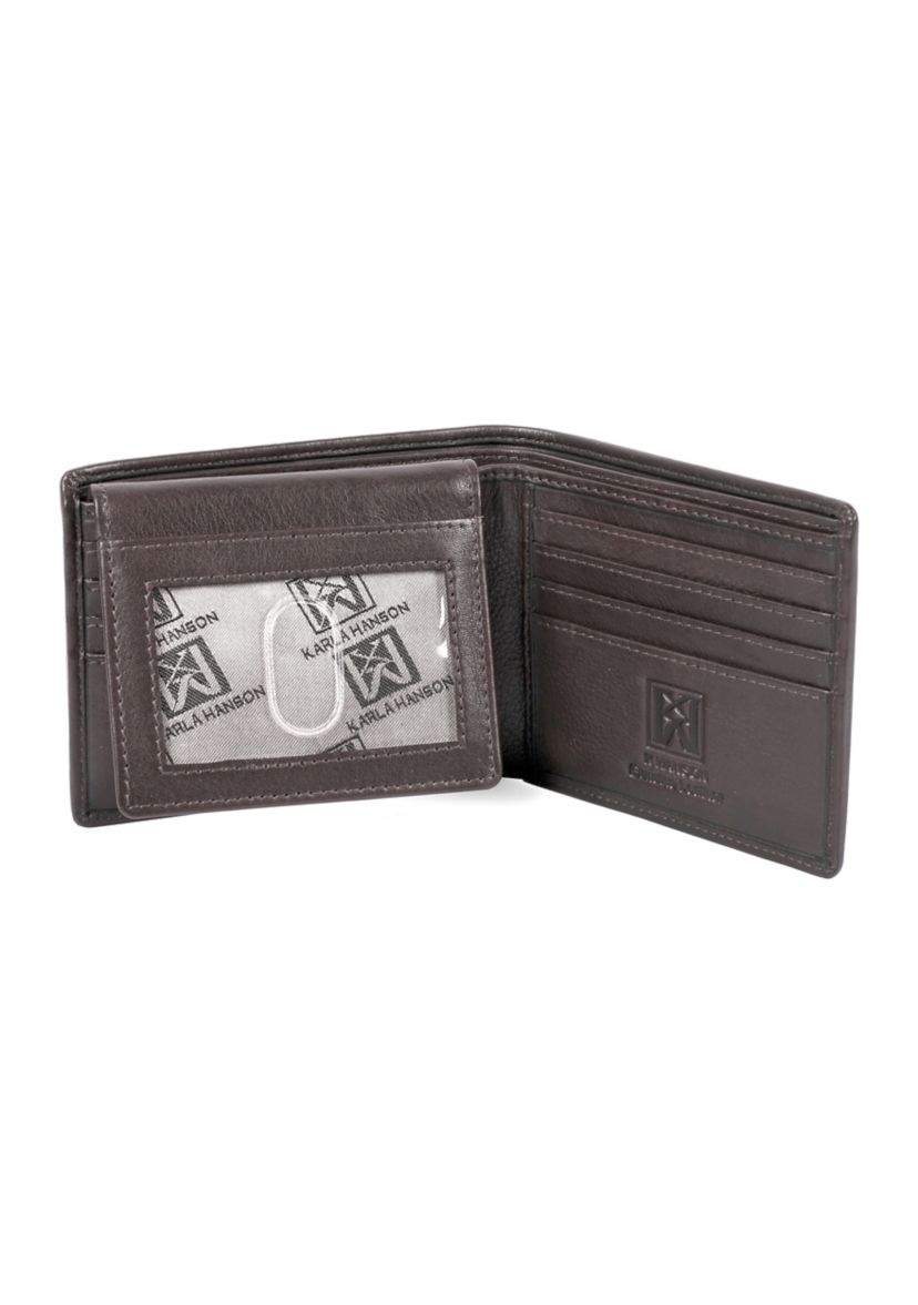 RFID Blocking Leather Wallet with Card Insert