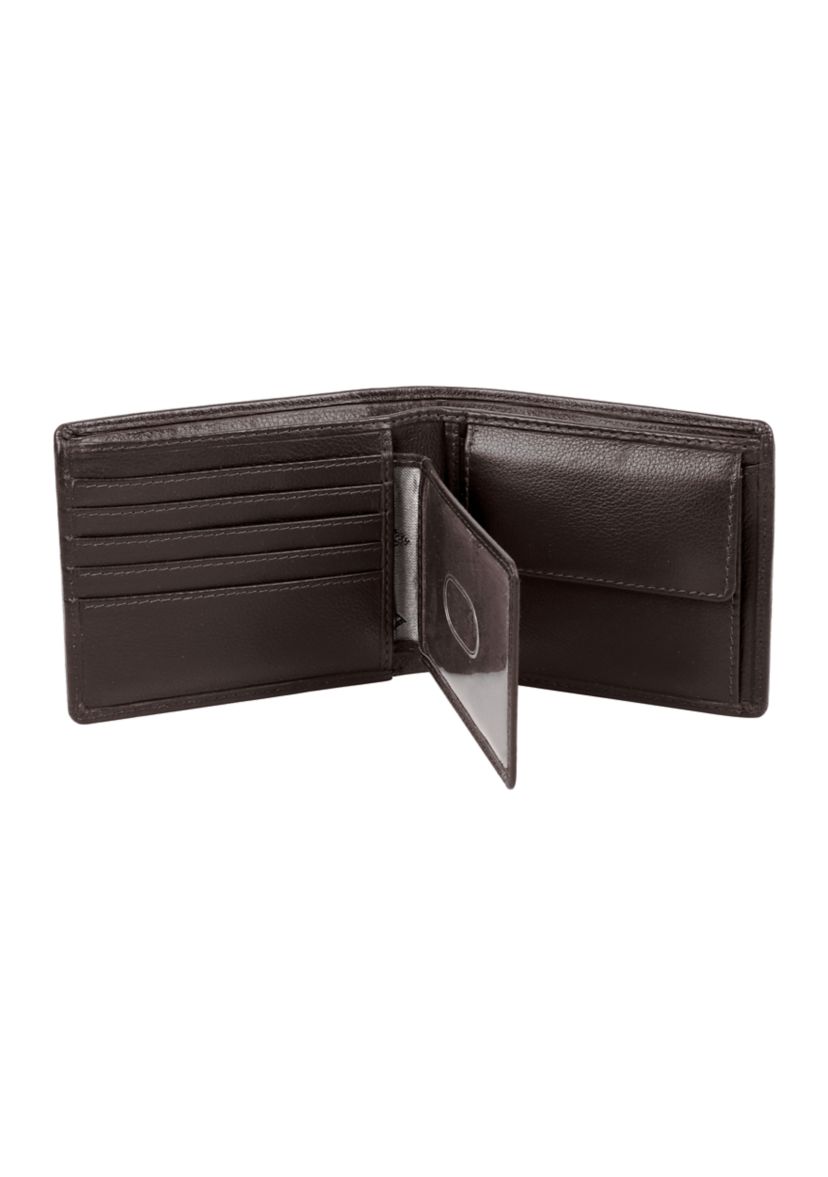 RFID Blocking Martin Coin Pocket Leather Wallet