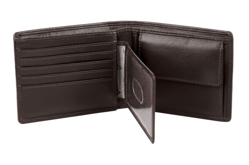 RFID Blocking Martin Coin Pocket Leather Wallet