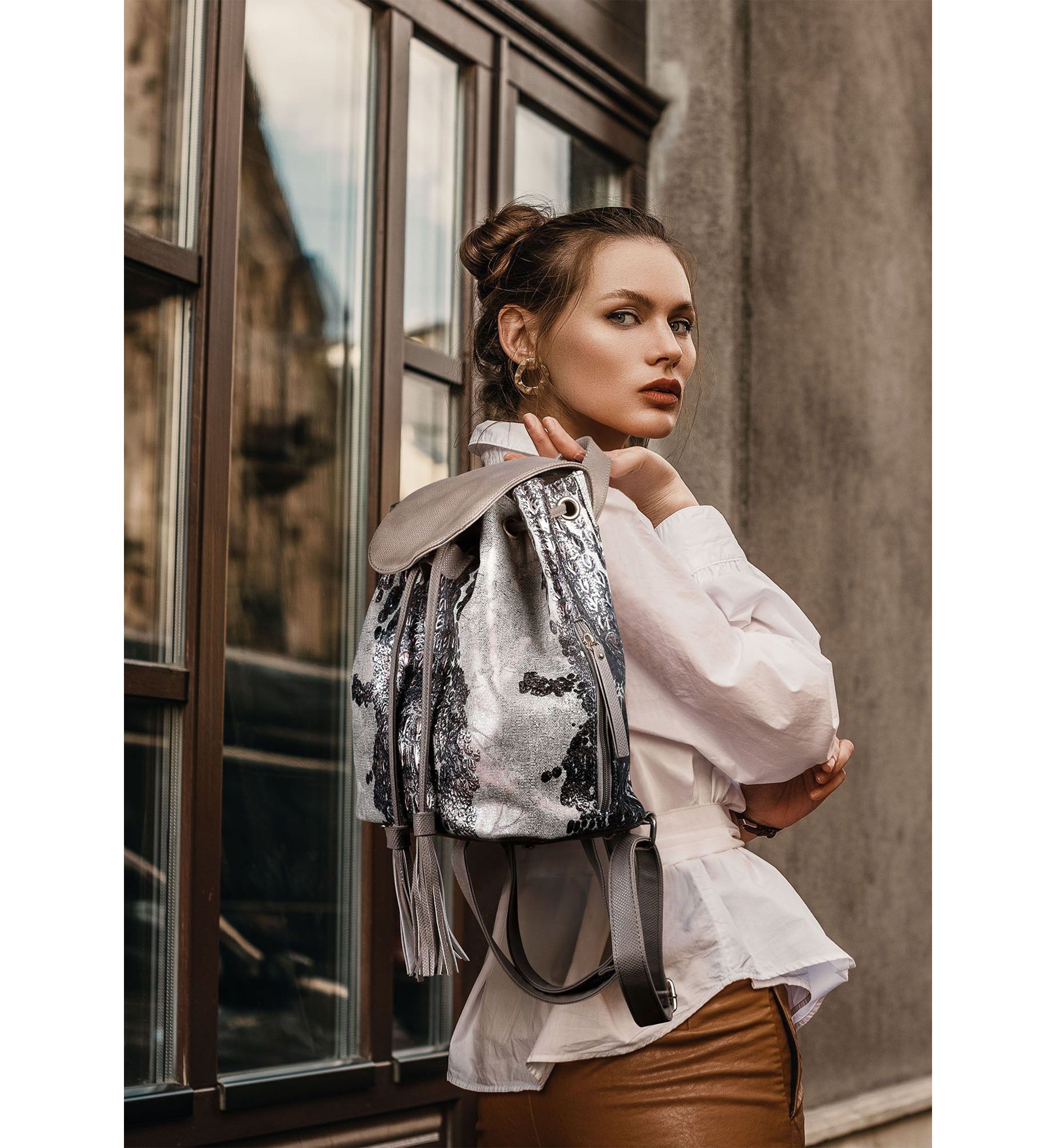 RFID Blocking Eva Convertible Backpack