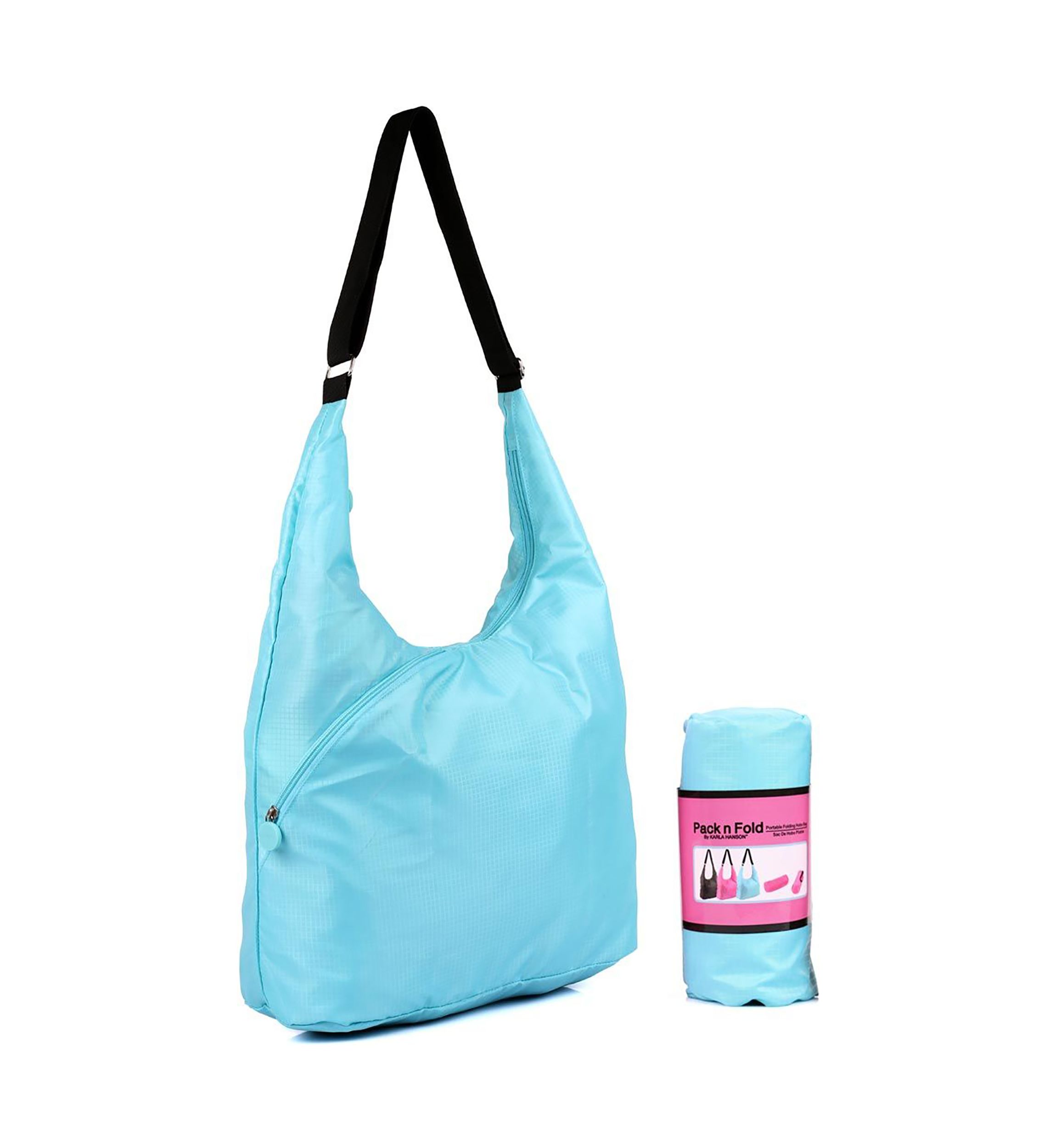 Pack n Fold Travel Hobo Bag