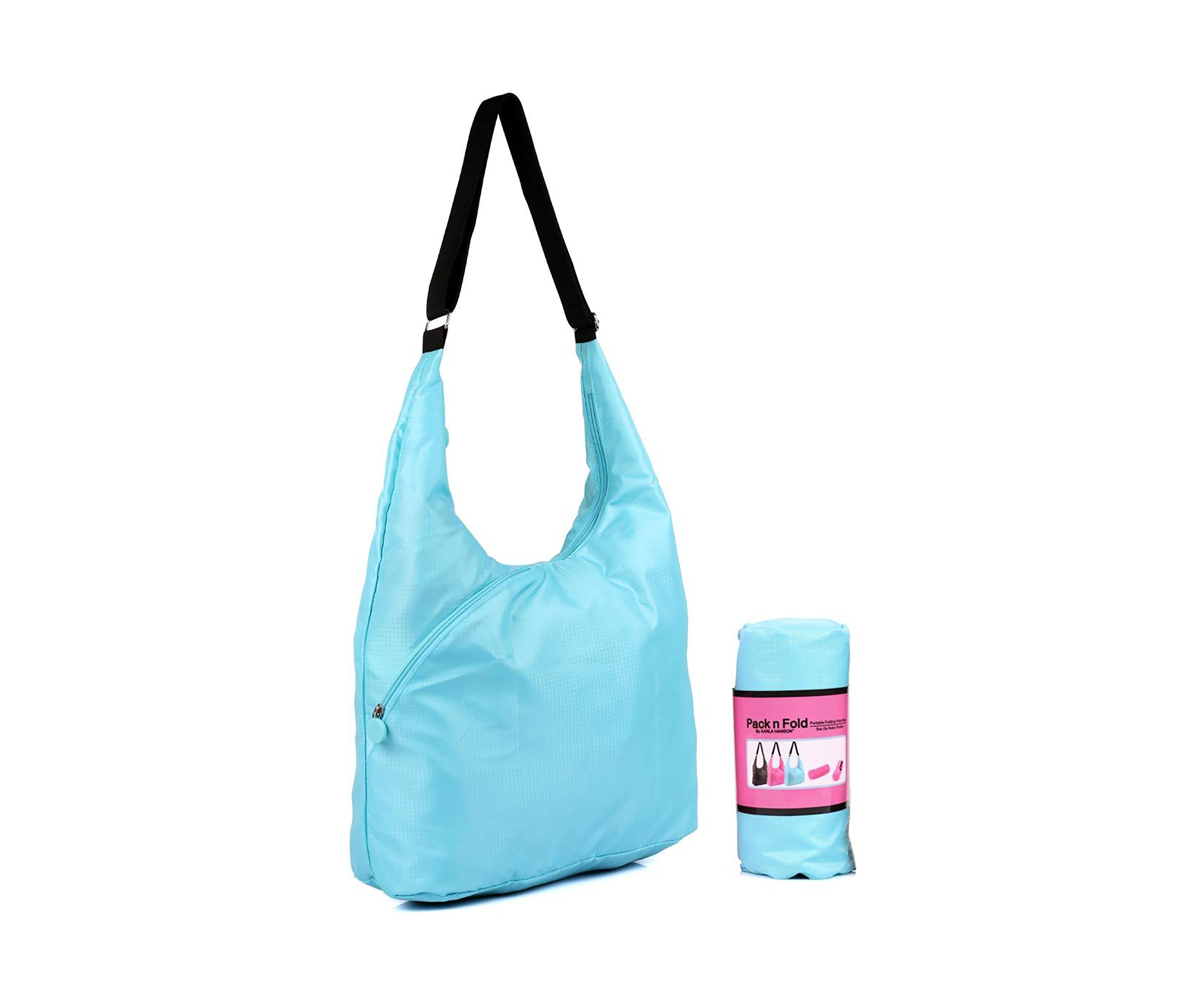 Pack n Fold Travel Hobo Bag