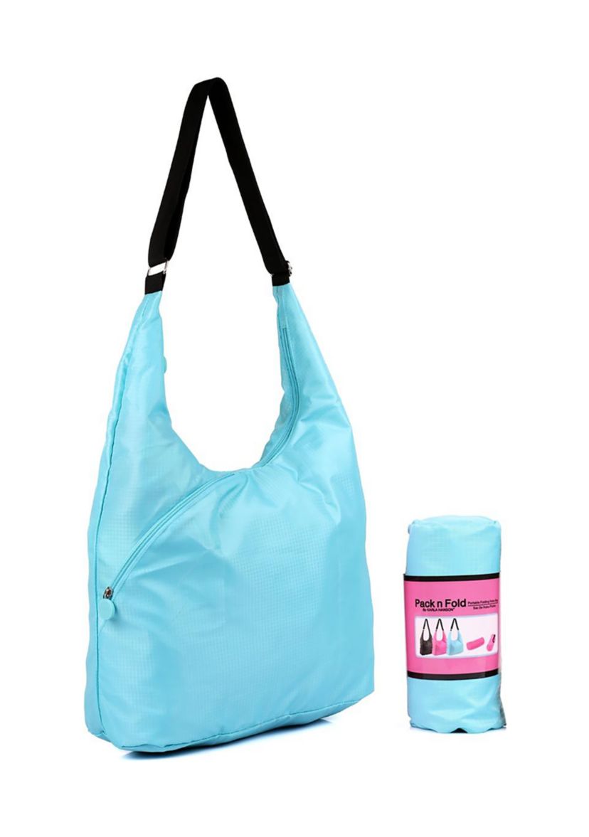 Pack n Fold Travel Hobo Bag
