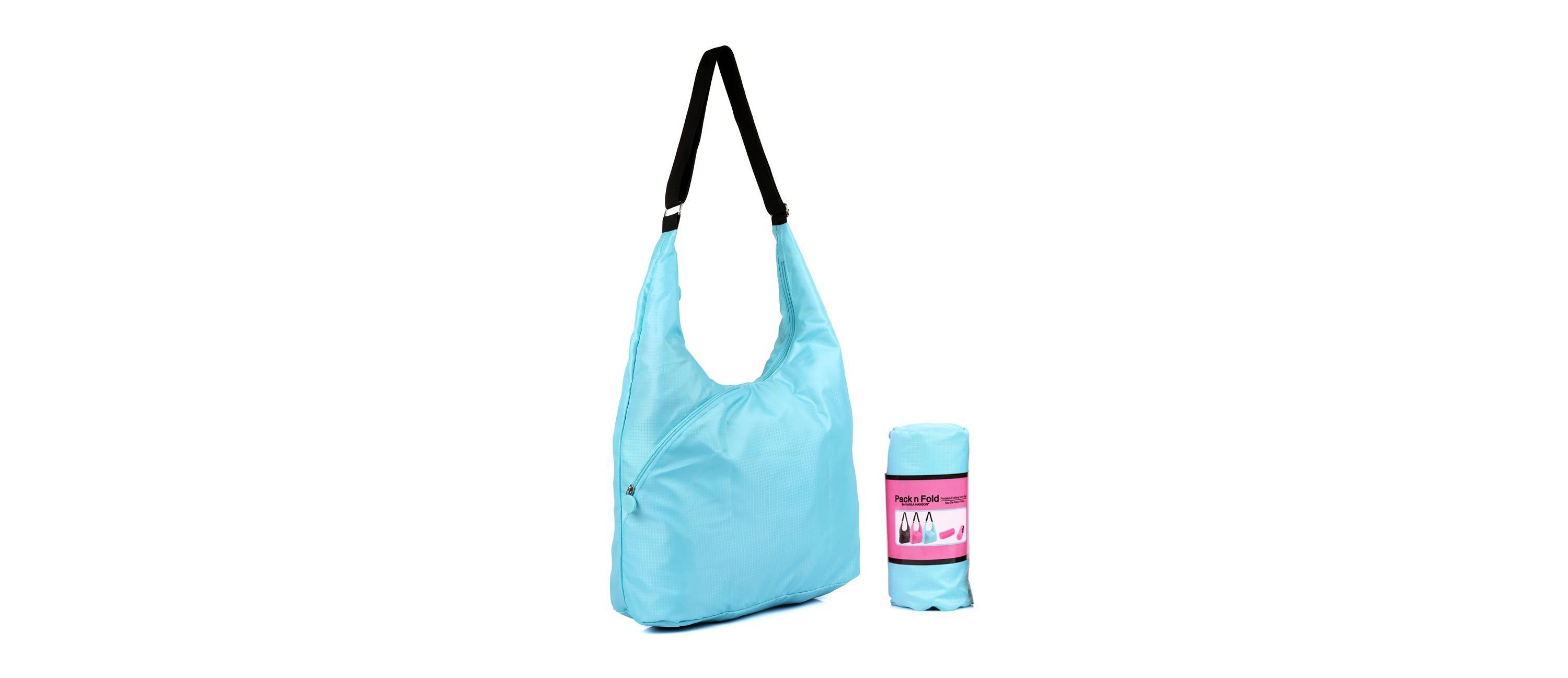 Pack n Fold Travel Hobo Bag