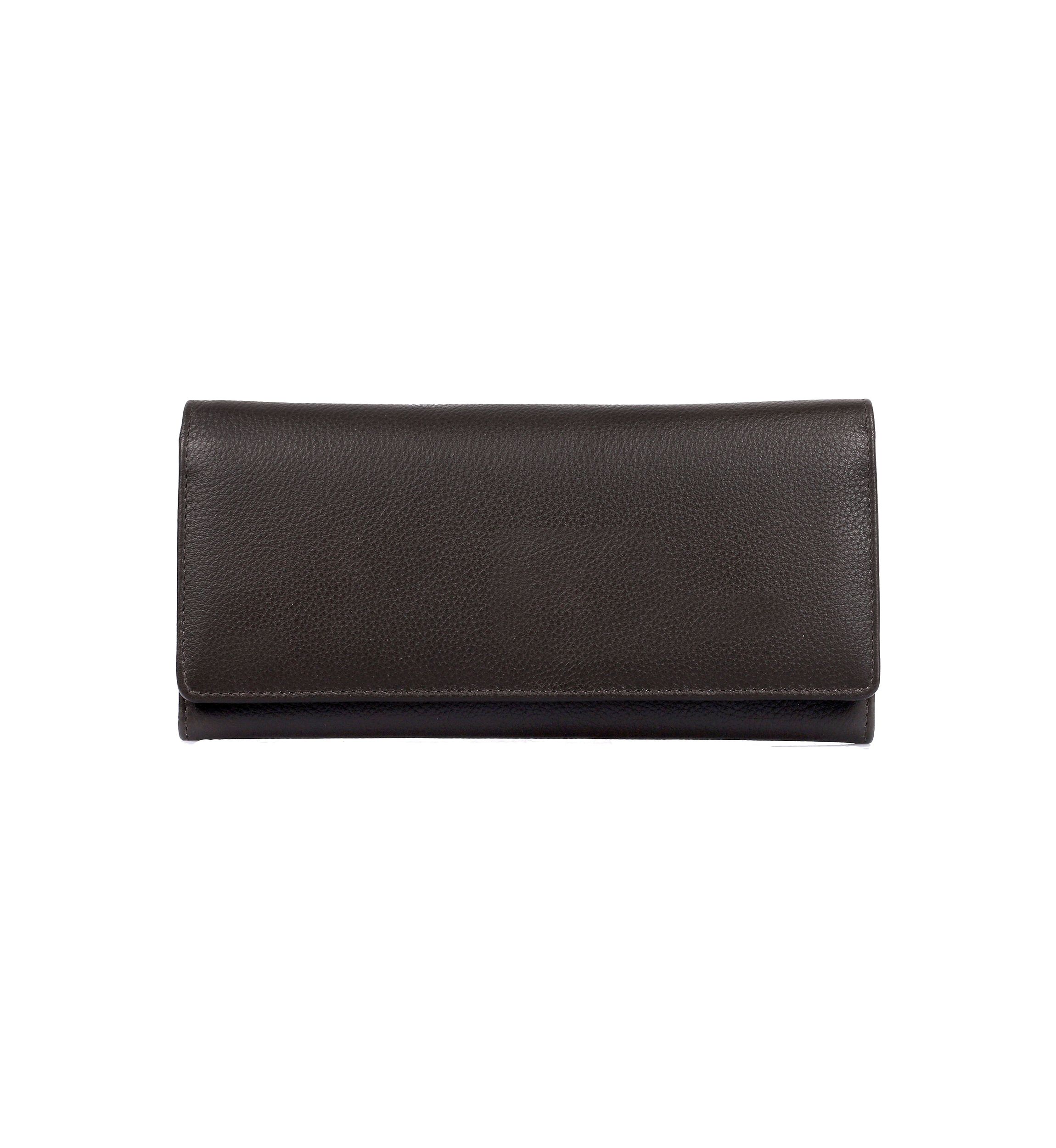 RFID Blocking Leather Trifold Wallet