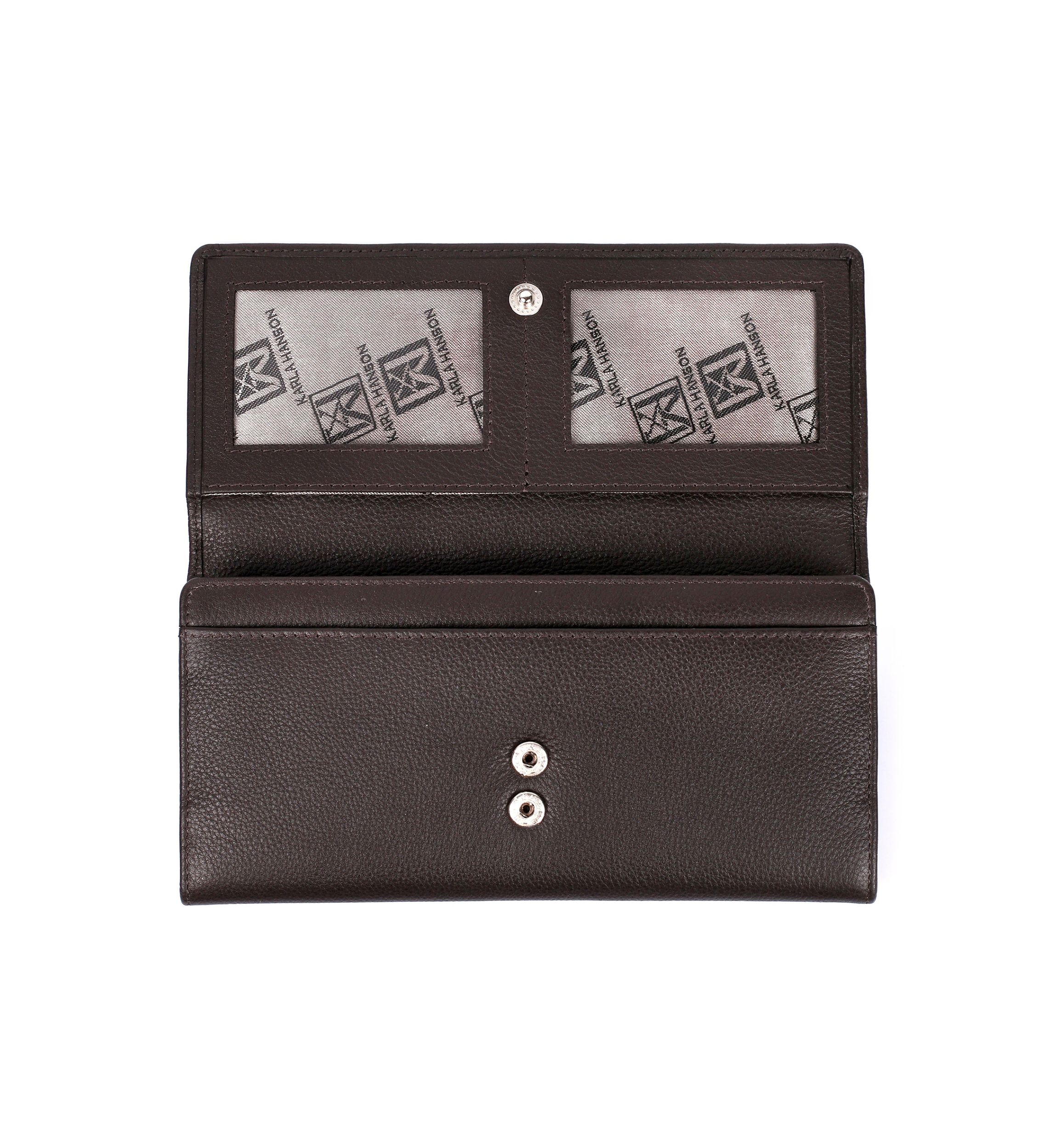 RFID Blocking Leather Trifold Wallet