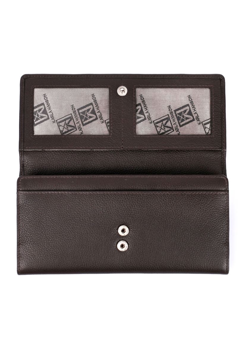 RFID Blocking Leather Trifold Wallet