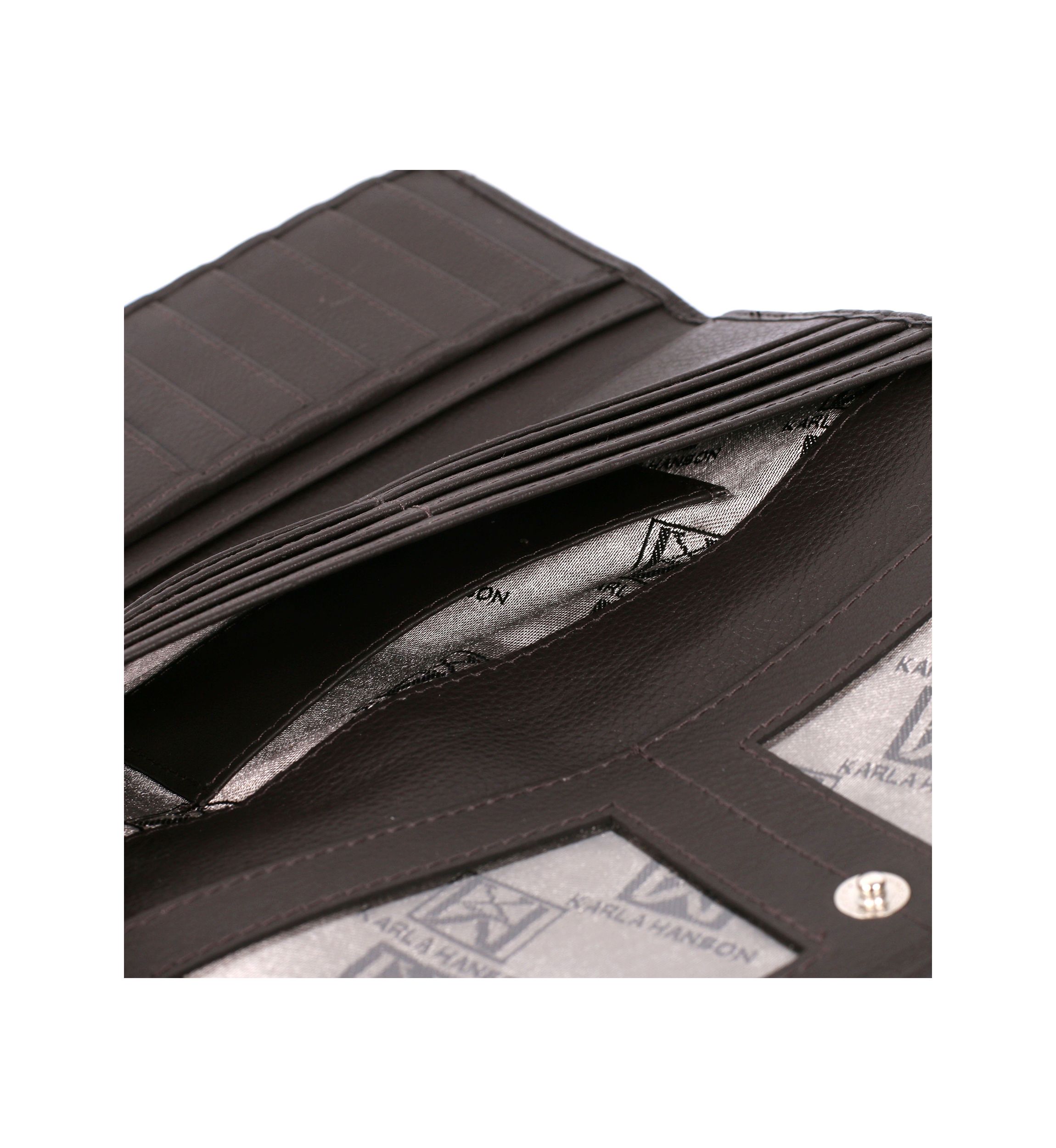RFID Blocking Leather Trifold Wallet