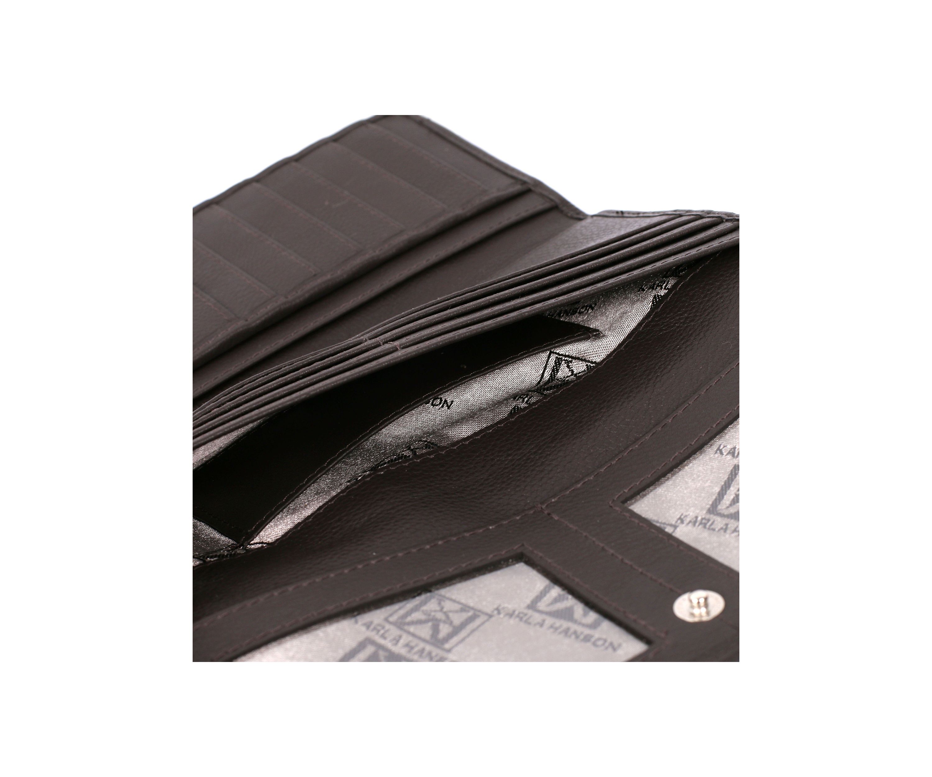 RFID Blocking Leather Trifold Wallet