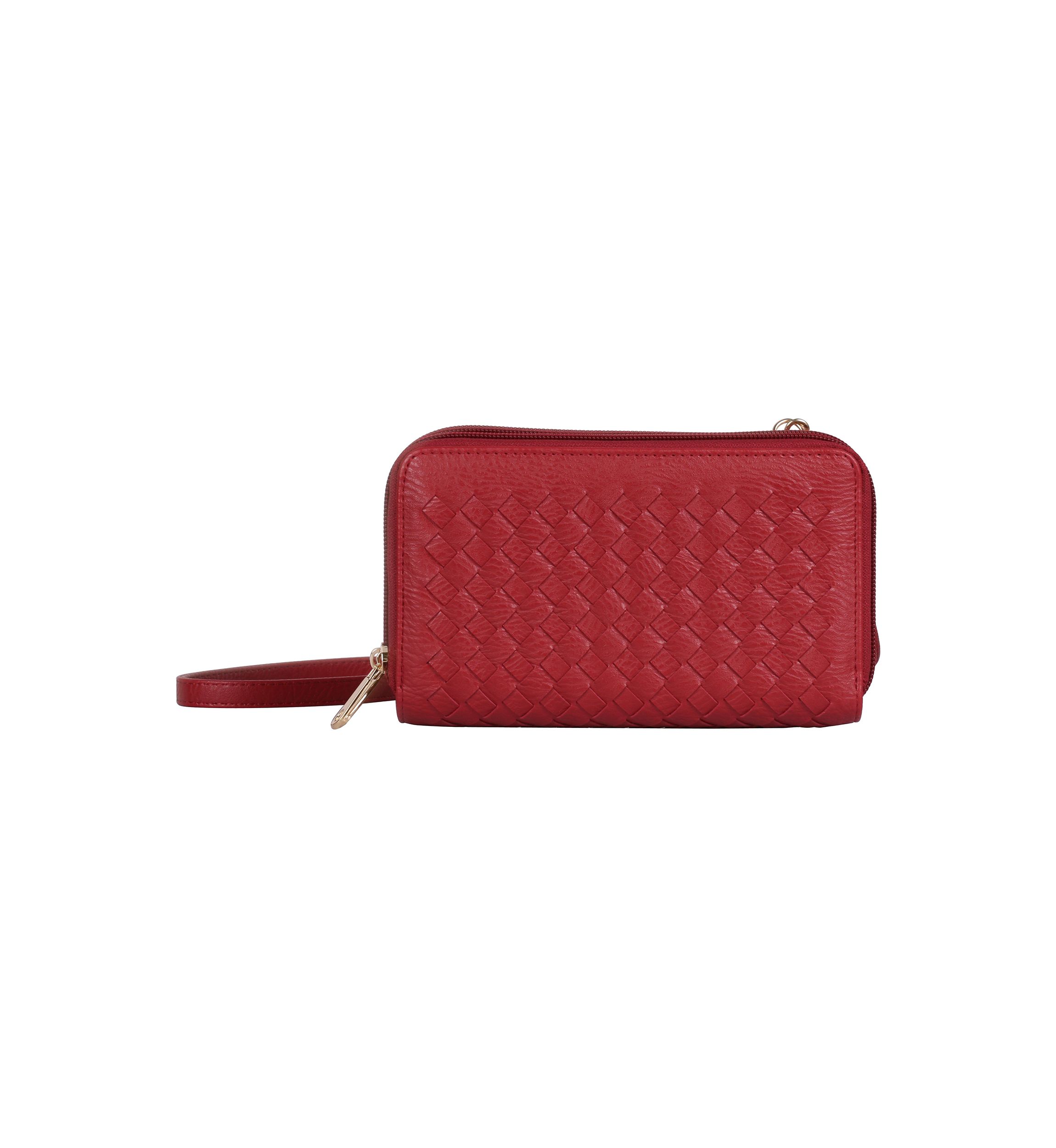 Ellen Woven Crossbody Phone Wallet