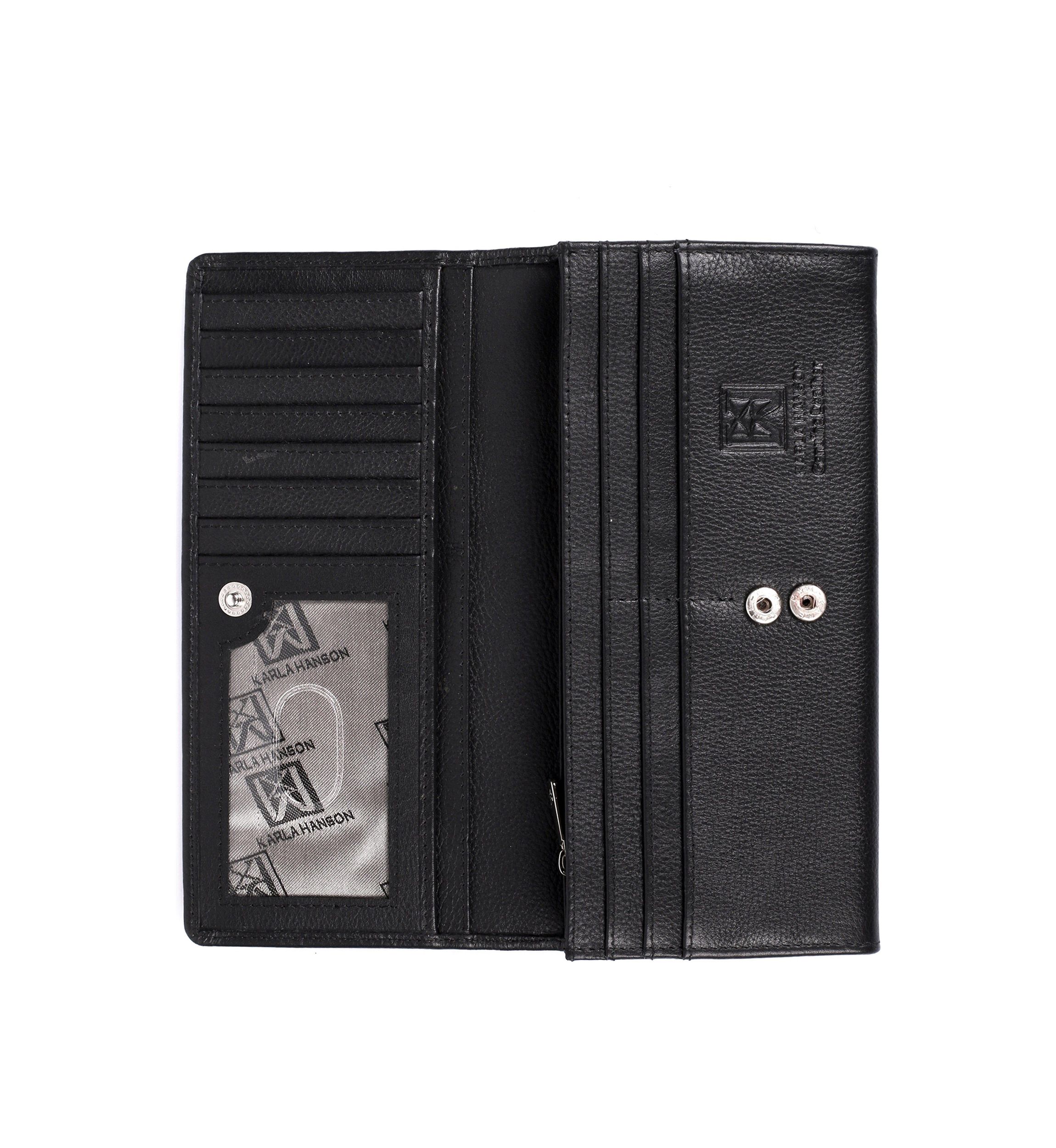 RFID Blocking Leather Continental Wallet