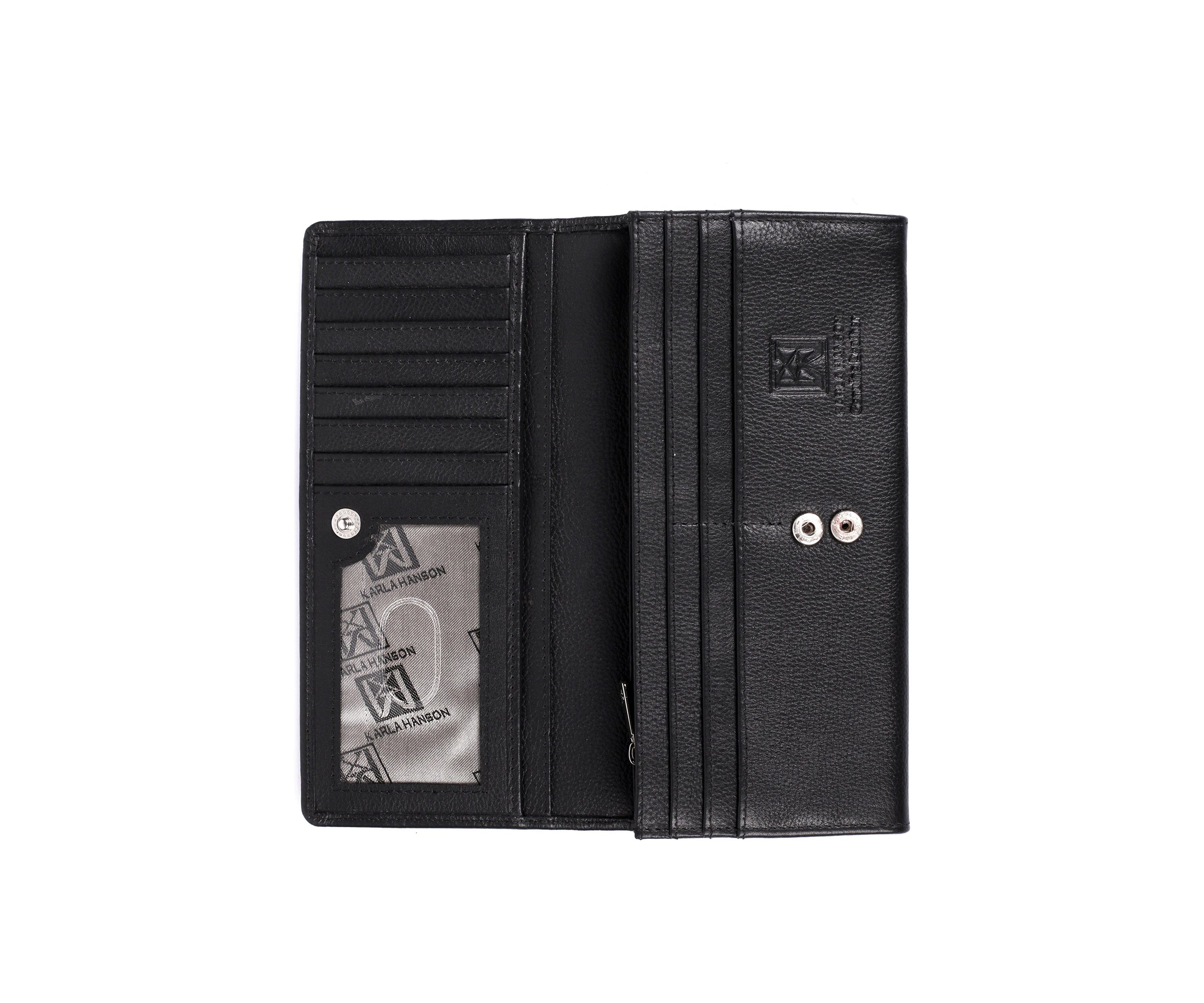 RFID Blocking Leather Continental Wallet