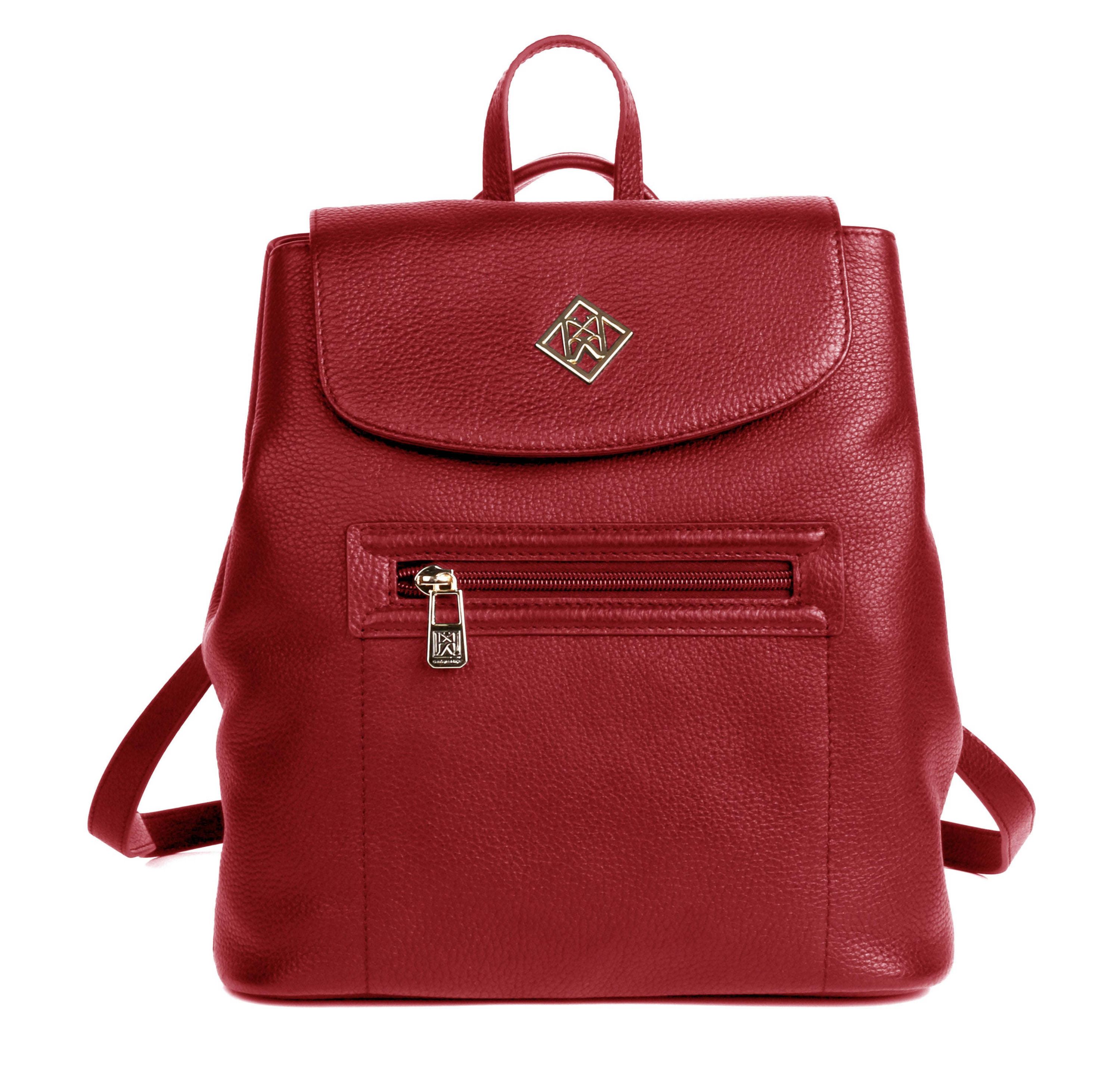 RFID Blocking Dorothy Leather Crossbody Backpack