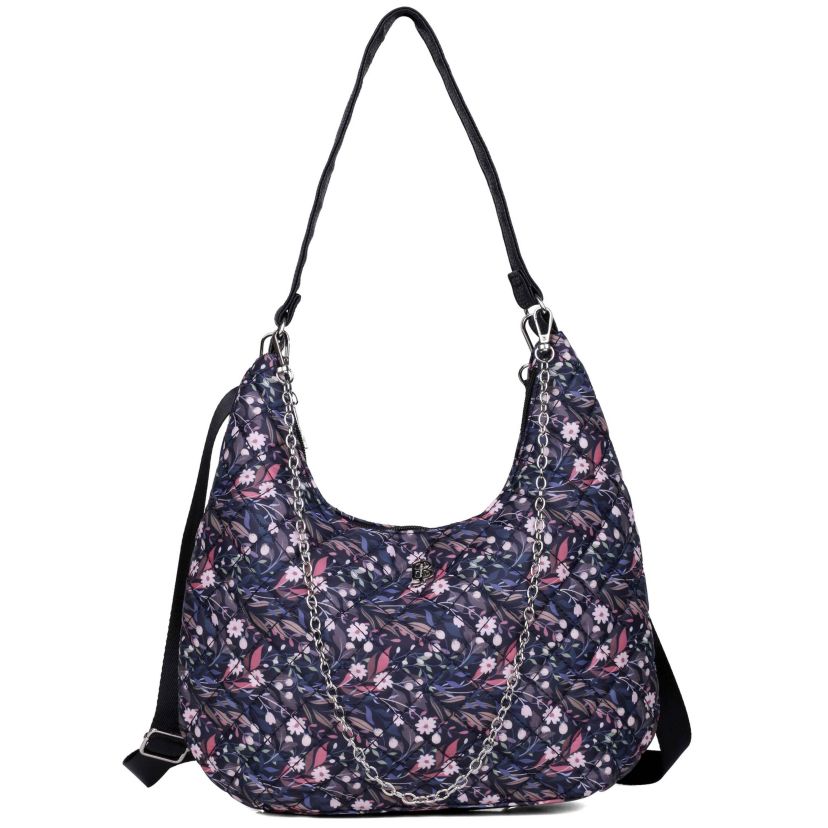 Quilted Nylon HOBO W/CHAIN & CB STRAP
