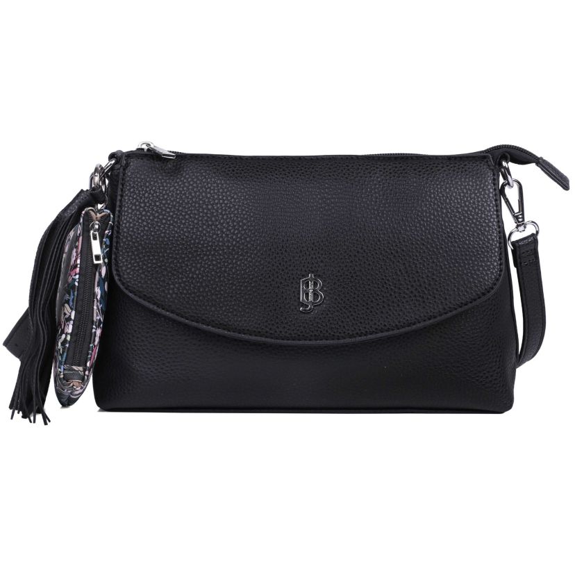 FLAP CROSSBODY WITHCOIN PURSE AND TASSEL