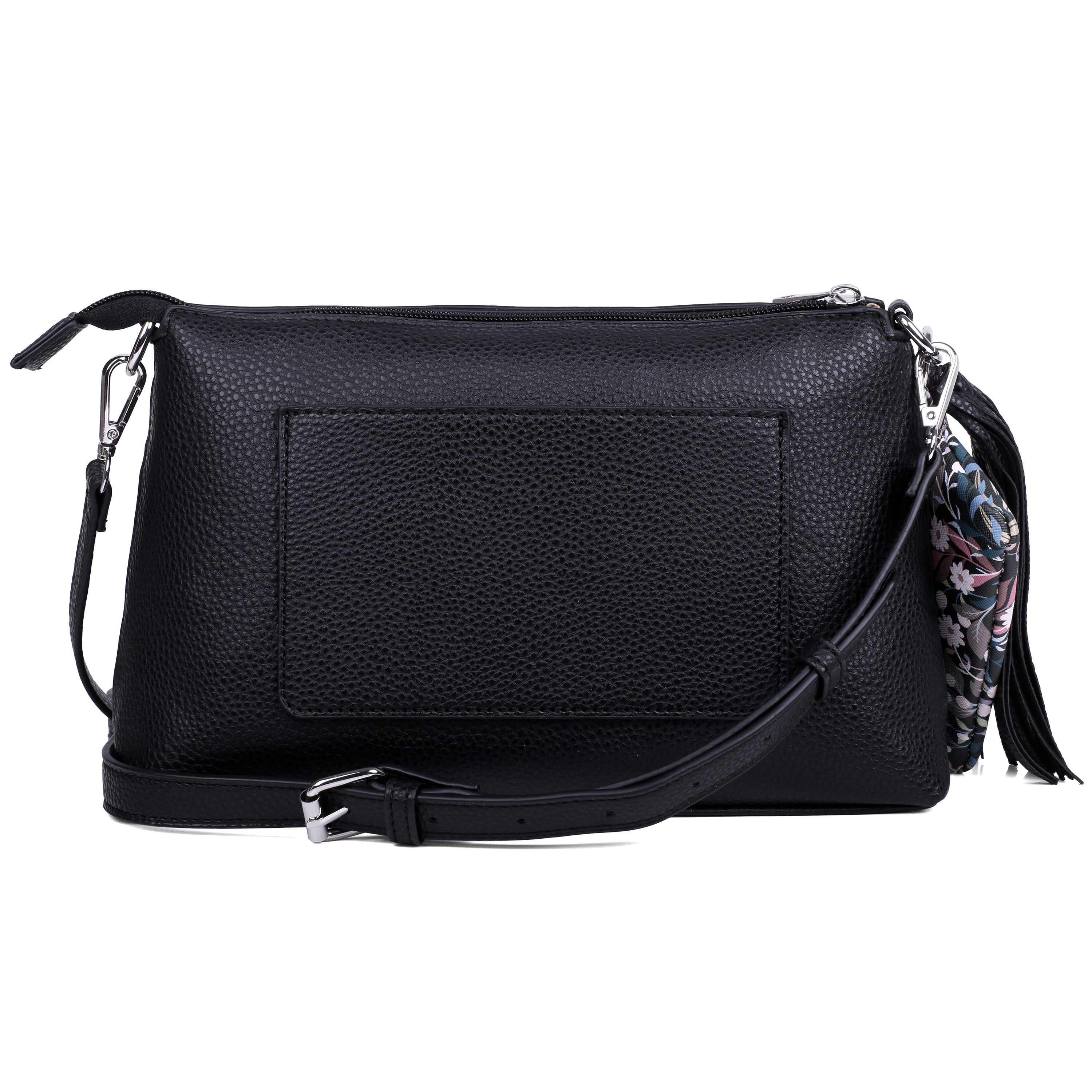 FLAP CROSSBODY WITHCOIN PURSE AND TASSEL