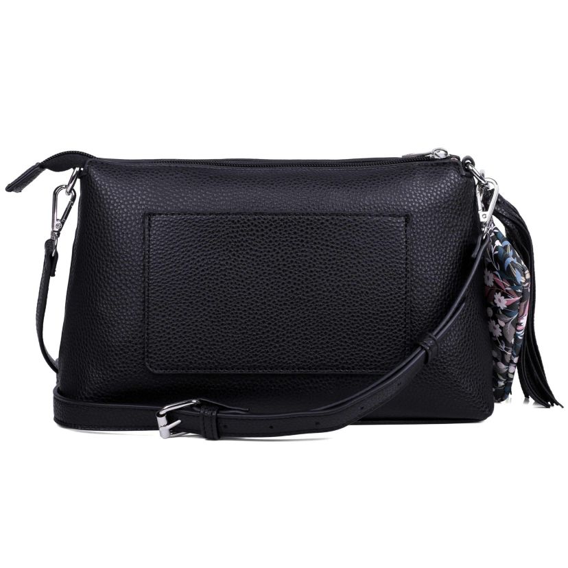 FLAP CROSSBODY WITHCOIN PURSE AND TASSEL