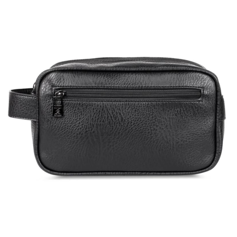 Mens Travel Double Zipper Toiletry Bag