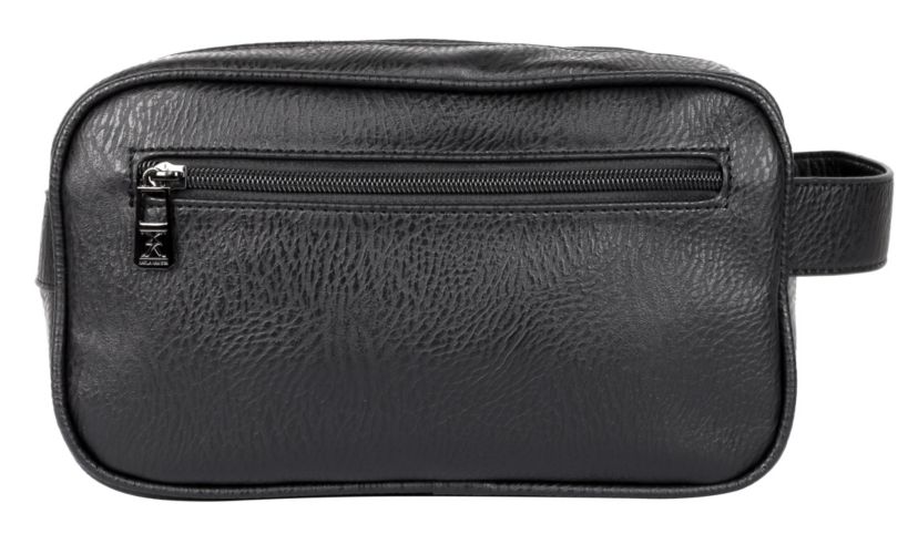 Mens Travel Double Zipper Toiletry Bag