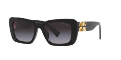 Miu Miu Women's MU 07YS Sunglasses, Grey, Medium