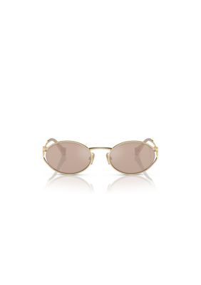 Miu Miu Women's MU 52YS Sunglasses, Silver