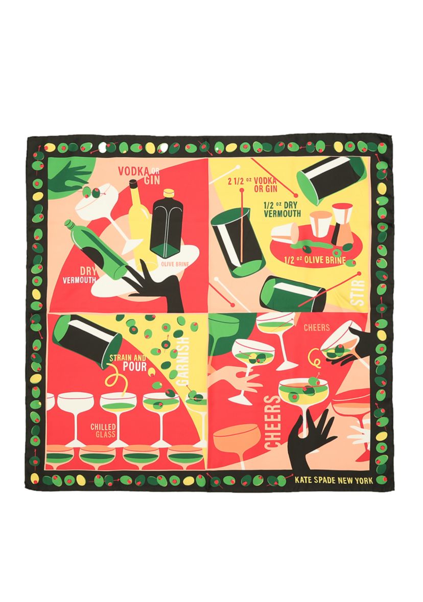 Dirty Martini Silk Square Scarf