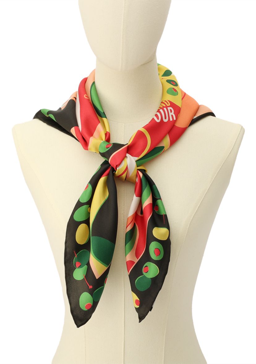 Dirty Martini Silk Square Scarf
