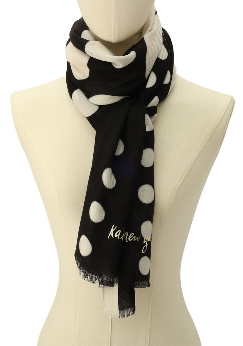 kate spade new york® Women's Dots and Bubbles Oblong Scarf | Belk