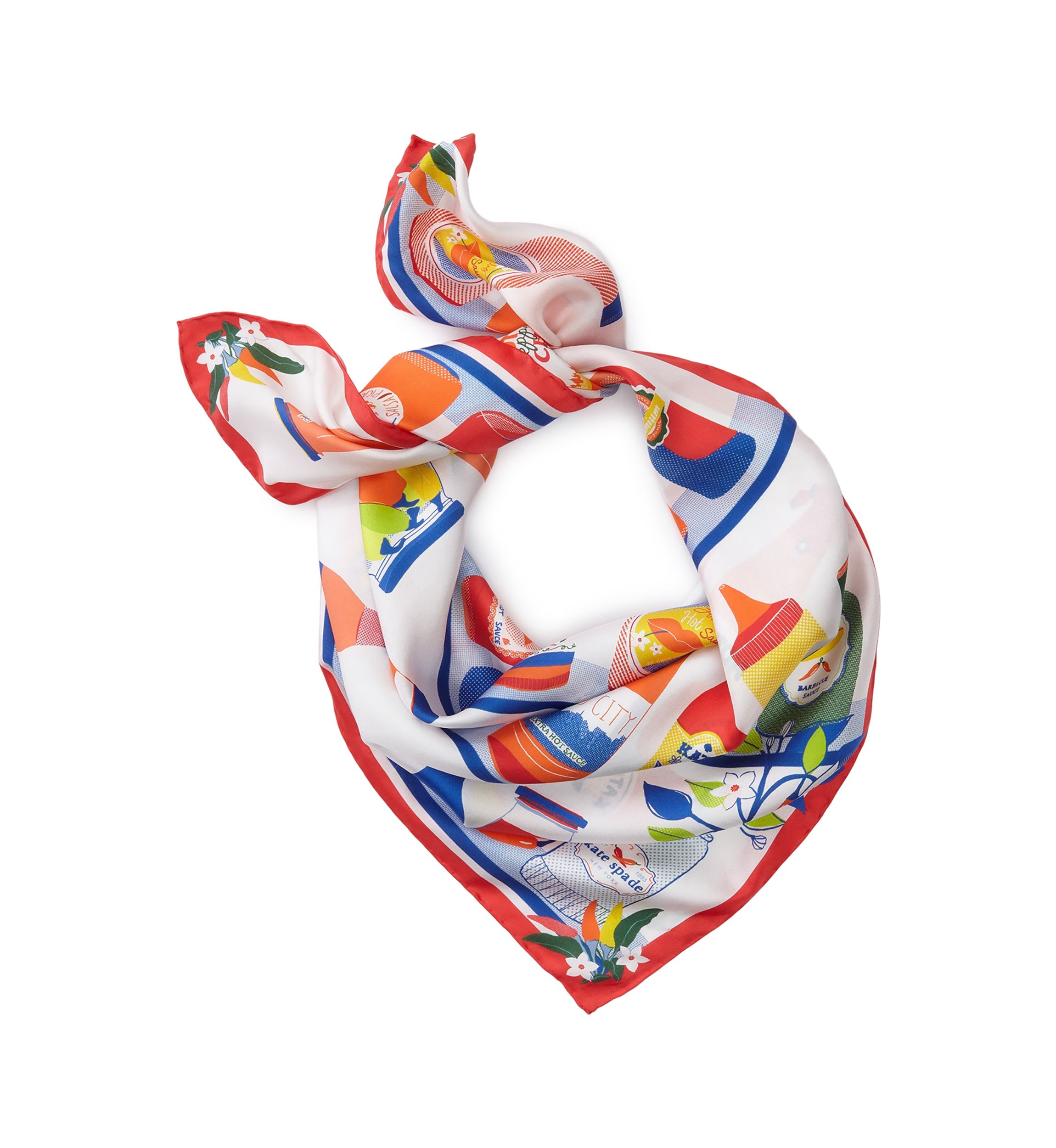 Hot Sauce Silk Square Scarf