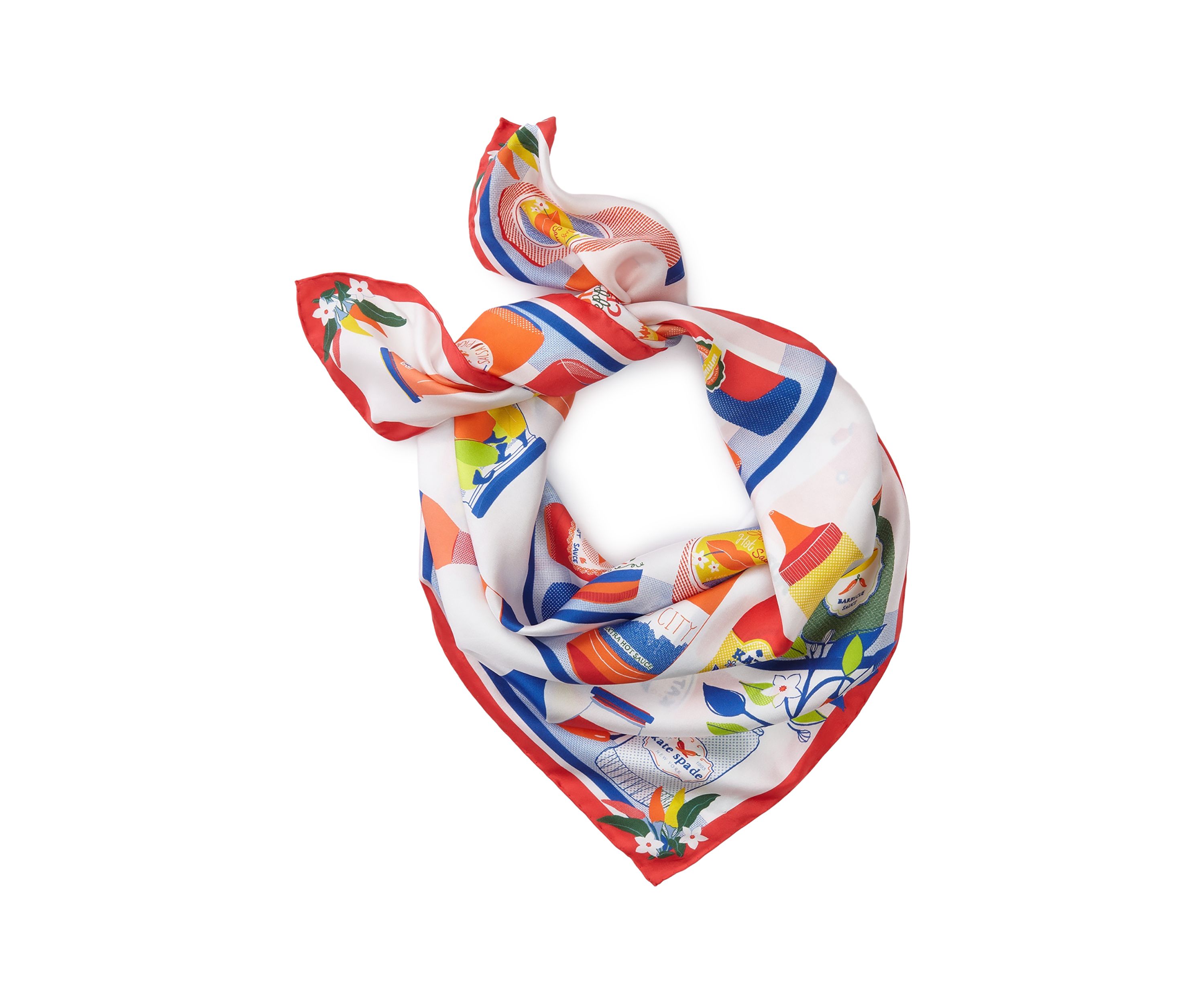 Hot Sauce Silk Square Scarf