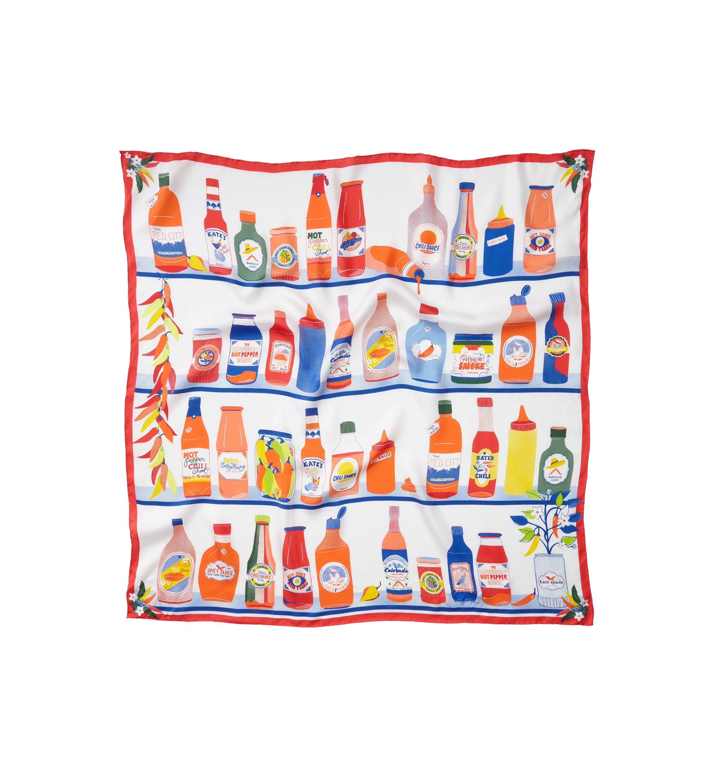 Hot Sauce Silk Square Scarf